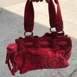 Juicy couture soft red bag!